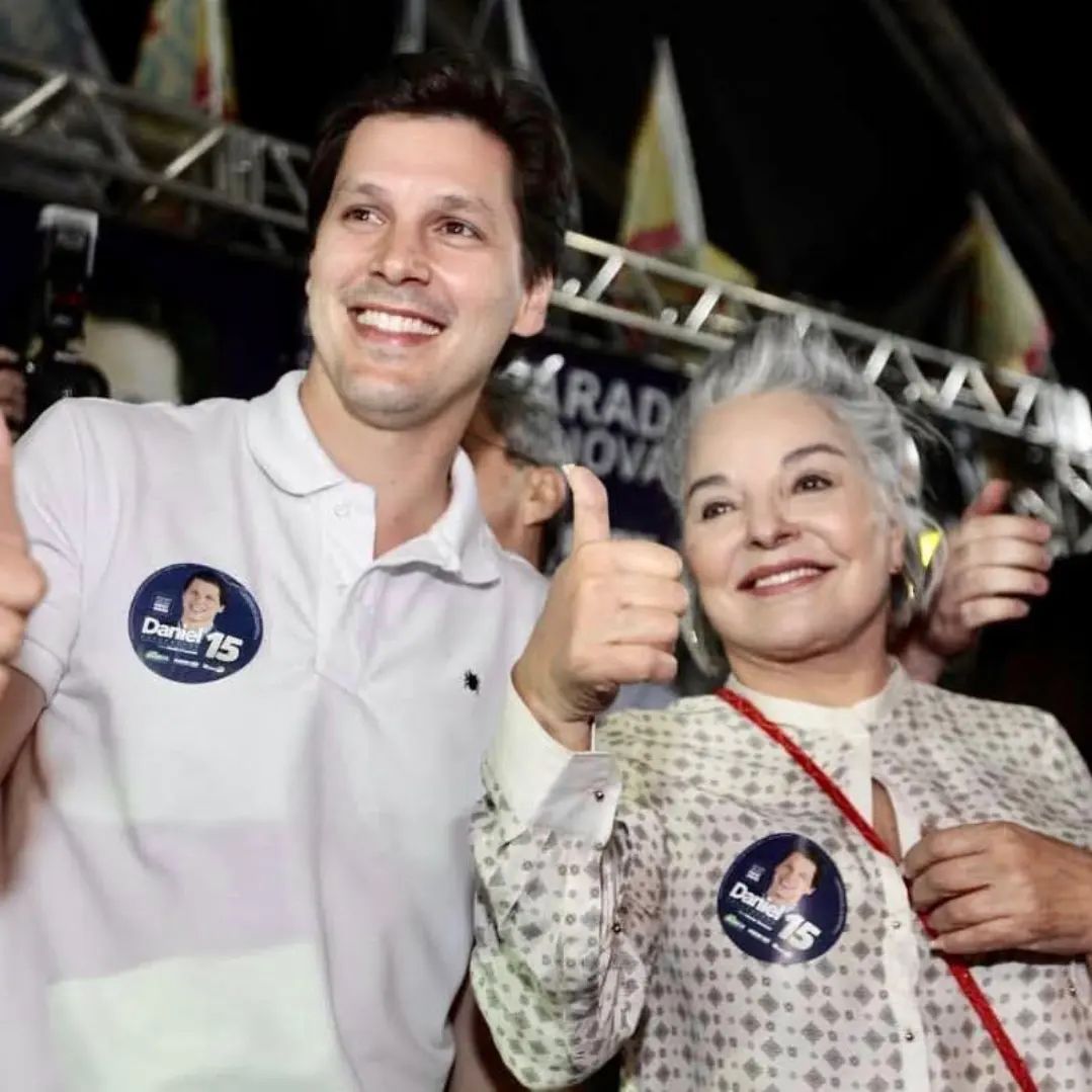 Daniel Vilela e Dona Iris em campanha eleitoral | Foto: Instagram
