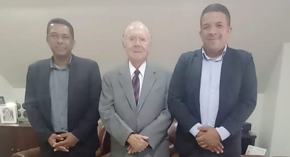 José Sarney e Dhone do Pros-GO | Foto: divulgação