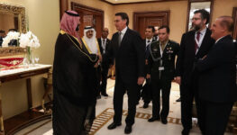 Bolsonaro, Cid e Mohammed bin Salman, Príncipe Herdeiro do Reino da Arábia Saudita | Foto: José DiasPR/Gov.