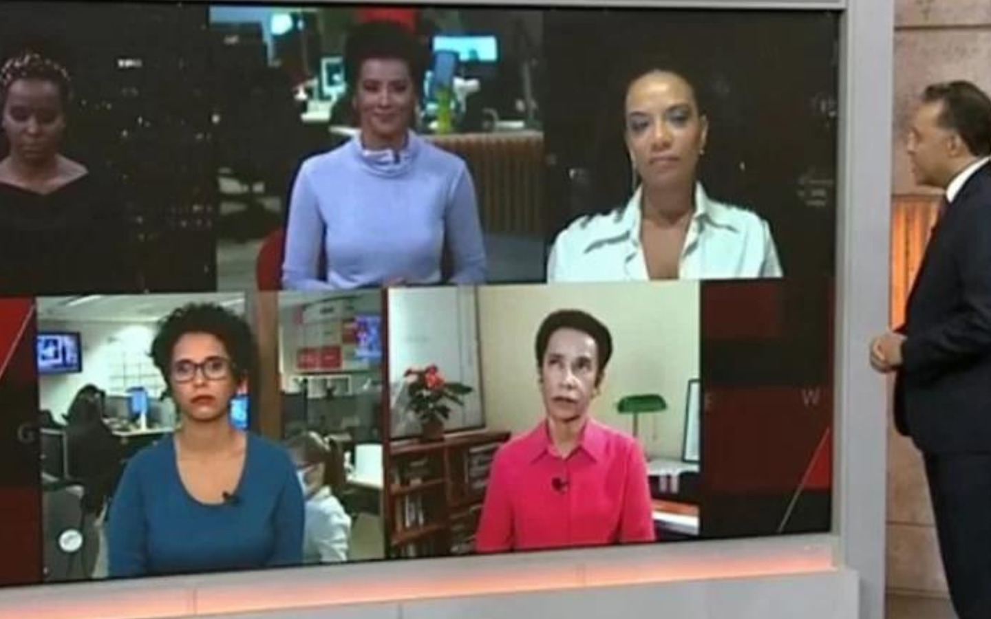 Demissões em massa no jornalismo da Globo estariam poupando negros? | Foto: reprodução