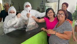 Distribuição de peixes para família cadastradas no Cras | Foto: divulgação/Instagram
