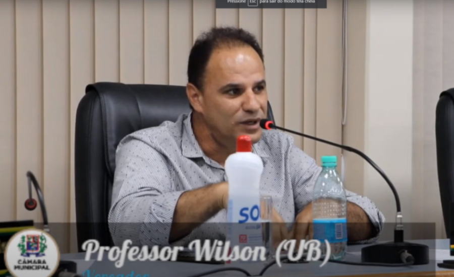 Vereador professor Wilson | Foto: reprodução