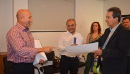 Presidente da FGM e prefeito de Campos Verdes, Haroldo Naves, com representante da China | Foto: divulgação