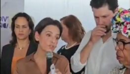 Ana Paula Rezende e Daniel Vilela em evento do MDB | Foto: reprodução/vídeo