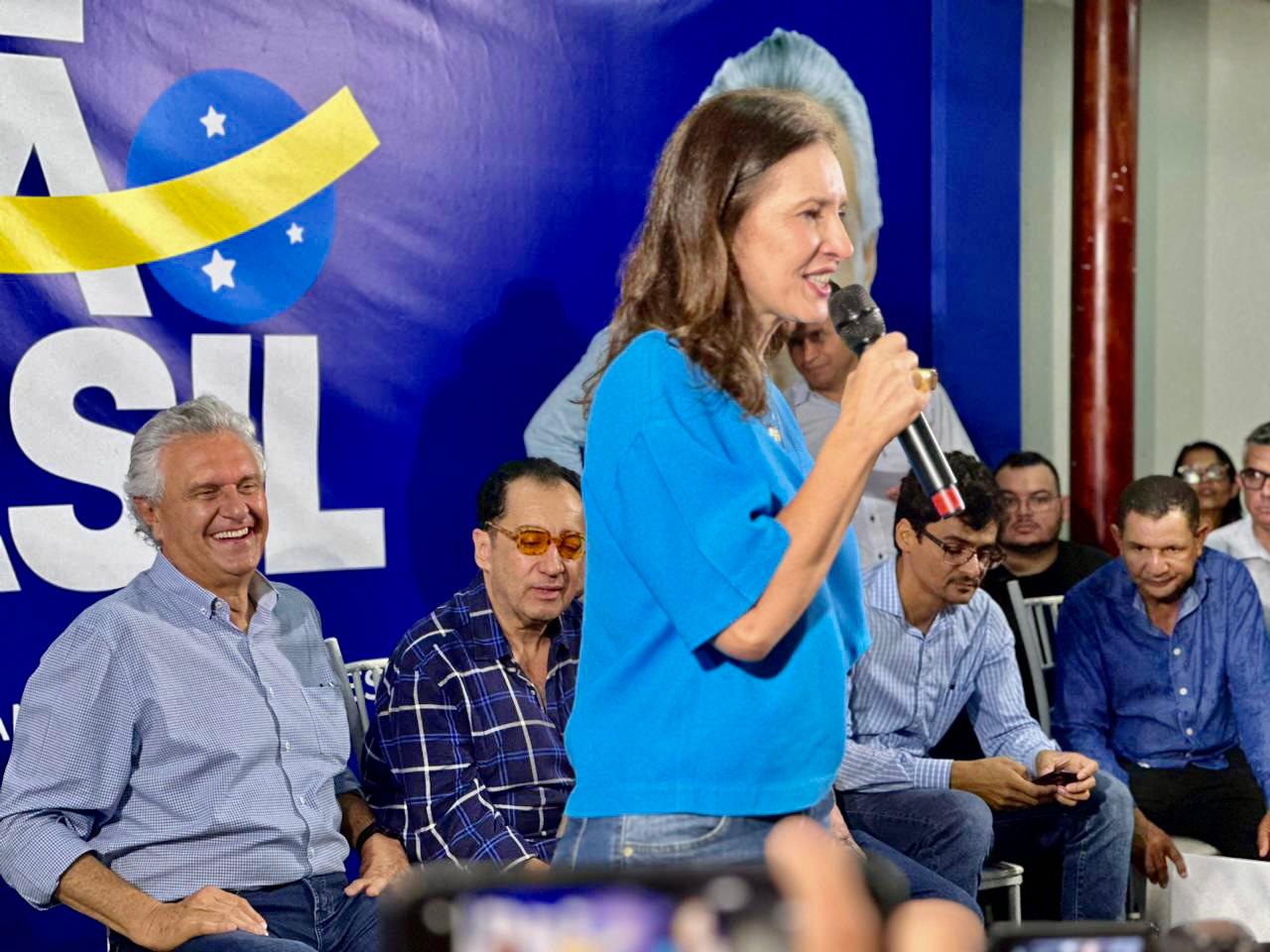 Vanuza Valadares em filiação ao UB | Foto: Divulgação