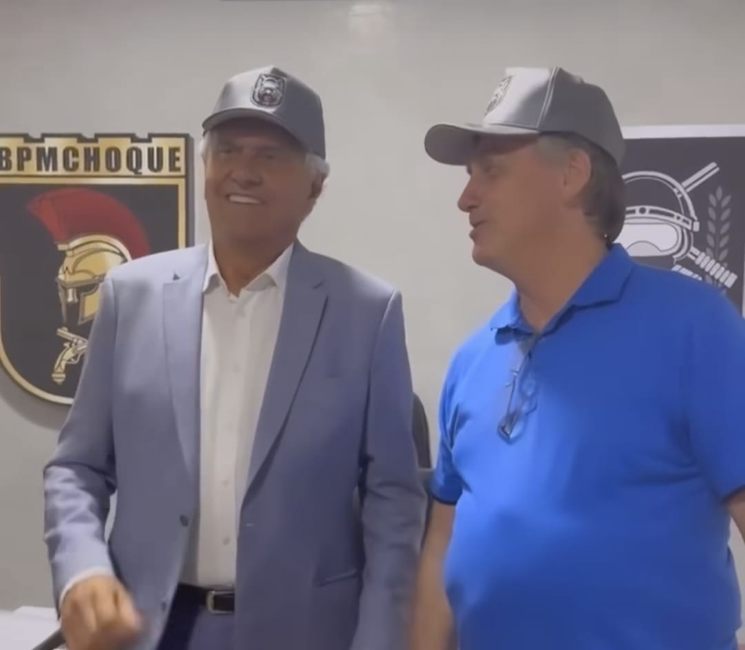 Caiado e Bolsonaro em Goiânia | Foto: redes sociais