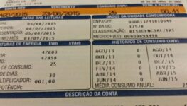 Conta de consumo de energia elétrica | Foto: Agência Brasil