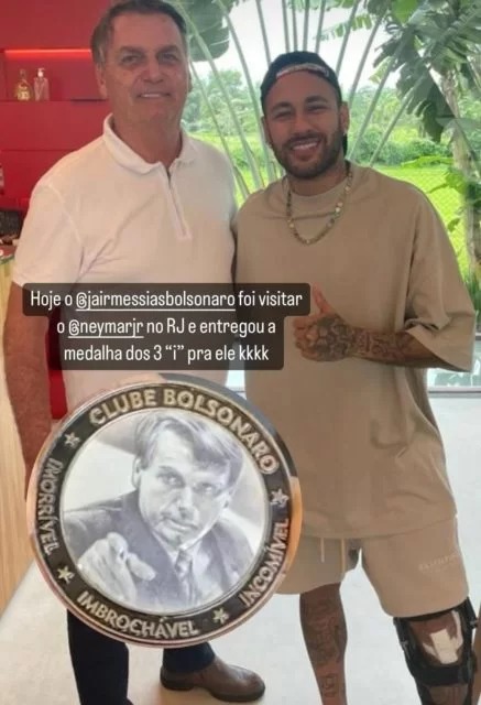 Bolsonaro e Neymar