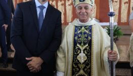 Daniel Vilela e bispo diocesano de Jataí, Dom Joaquim Carlos Carvalho