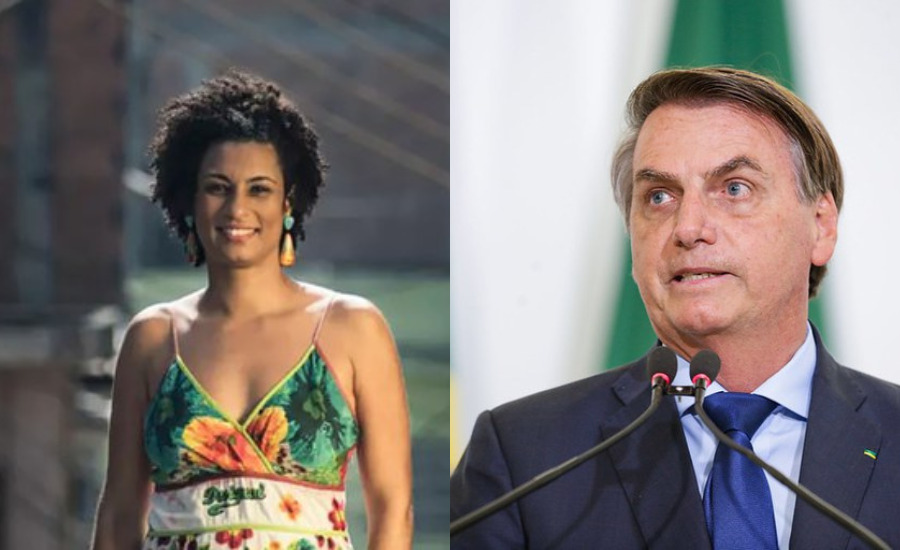 Marille Franco e o ex-presidente Jair Bolsonaro | Fotos: divulgação/Agência Brasil