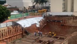 Desmoronamento de obras no Setor Marista, em Goiânia | Foto: Marco Túlio/Jornal Opção