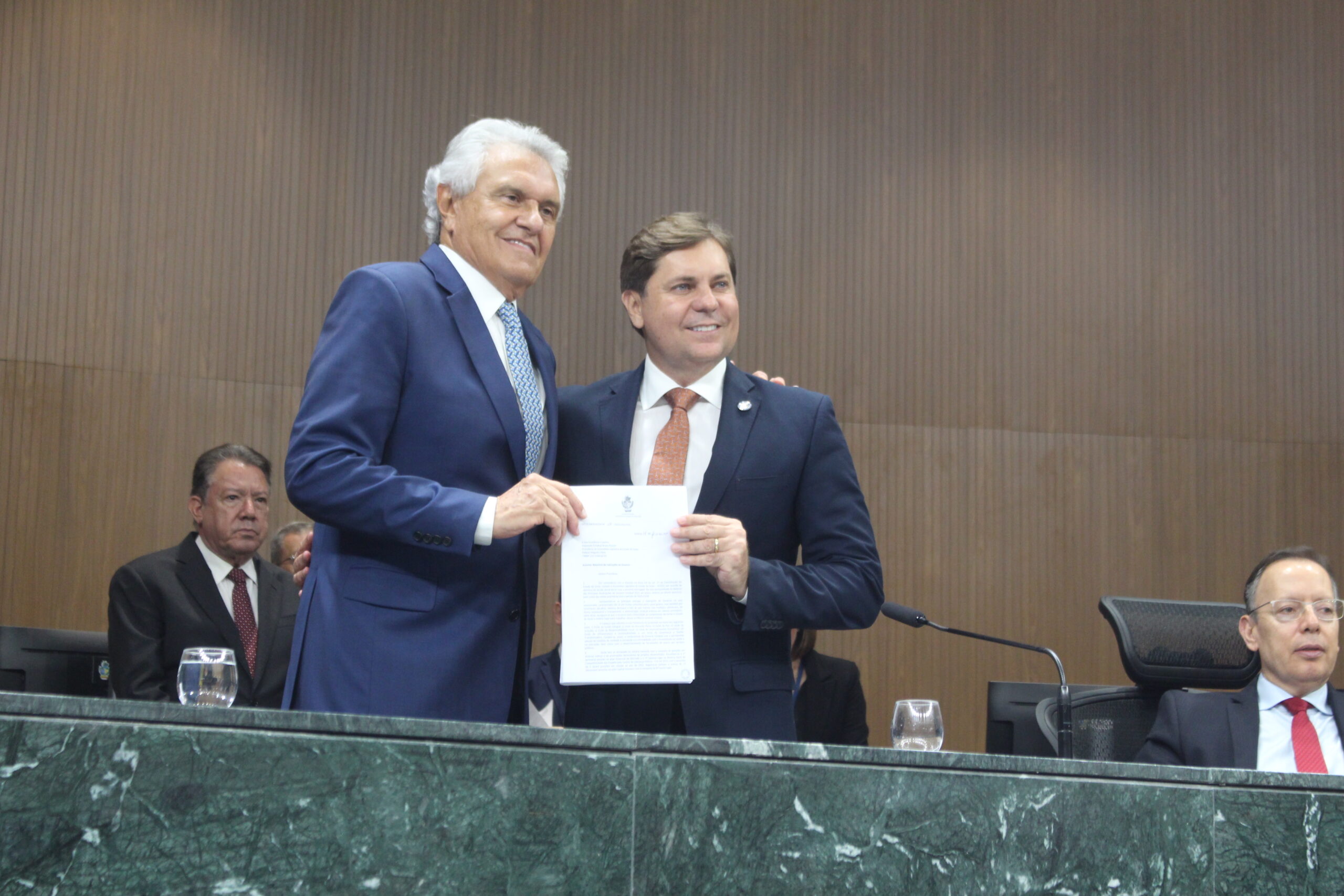 Governador Ronaldo Caiado. e Bruno Peixoto/UNIÃO BRASIL (UB)/Foto.Leoiran/Opcao