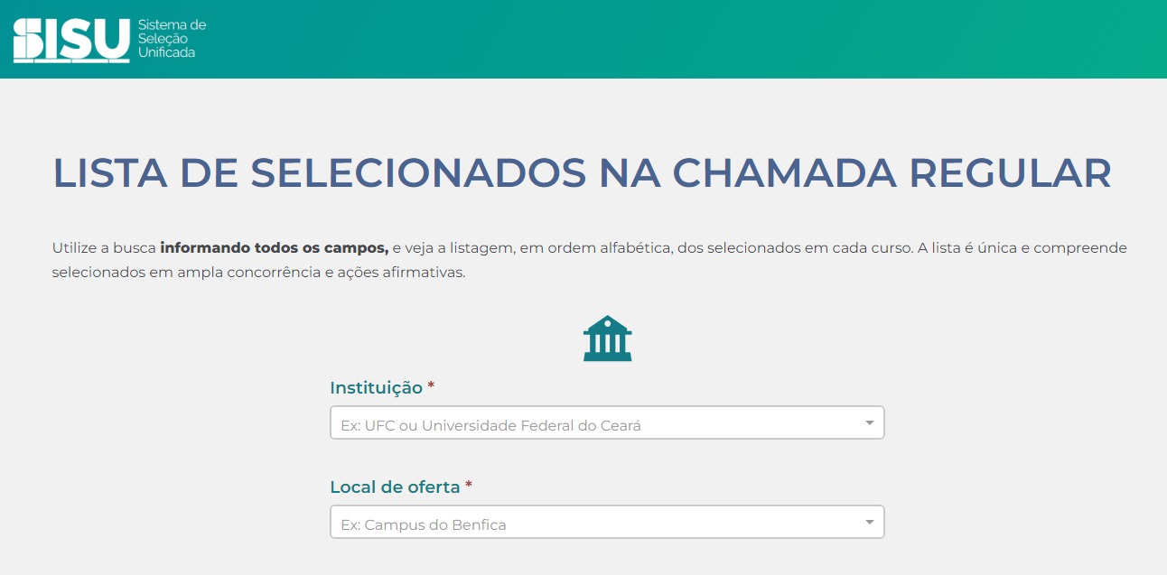 Site do Sisu