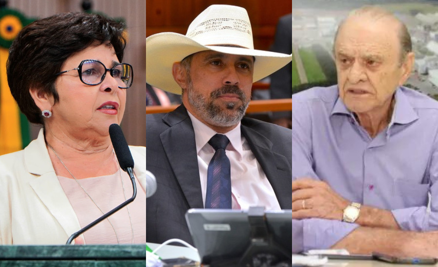 Deputados Bia de Lima e Amauri Ribeiro; e Antônio Chavaglia | Fotos: divulgação/Alego e Leoiran/Jornal Opção