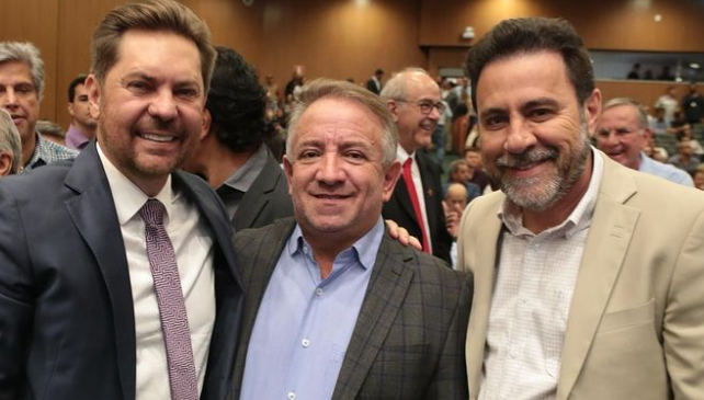 Bruno Peixoto, Vilmar Mariano e o deputado Veter Martins | Foto: redes sociais