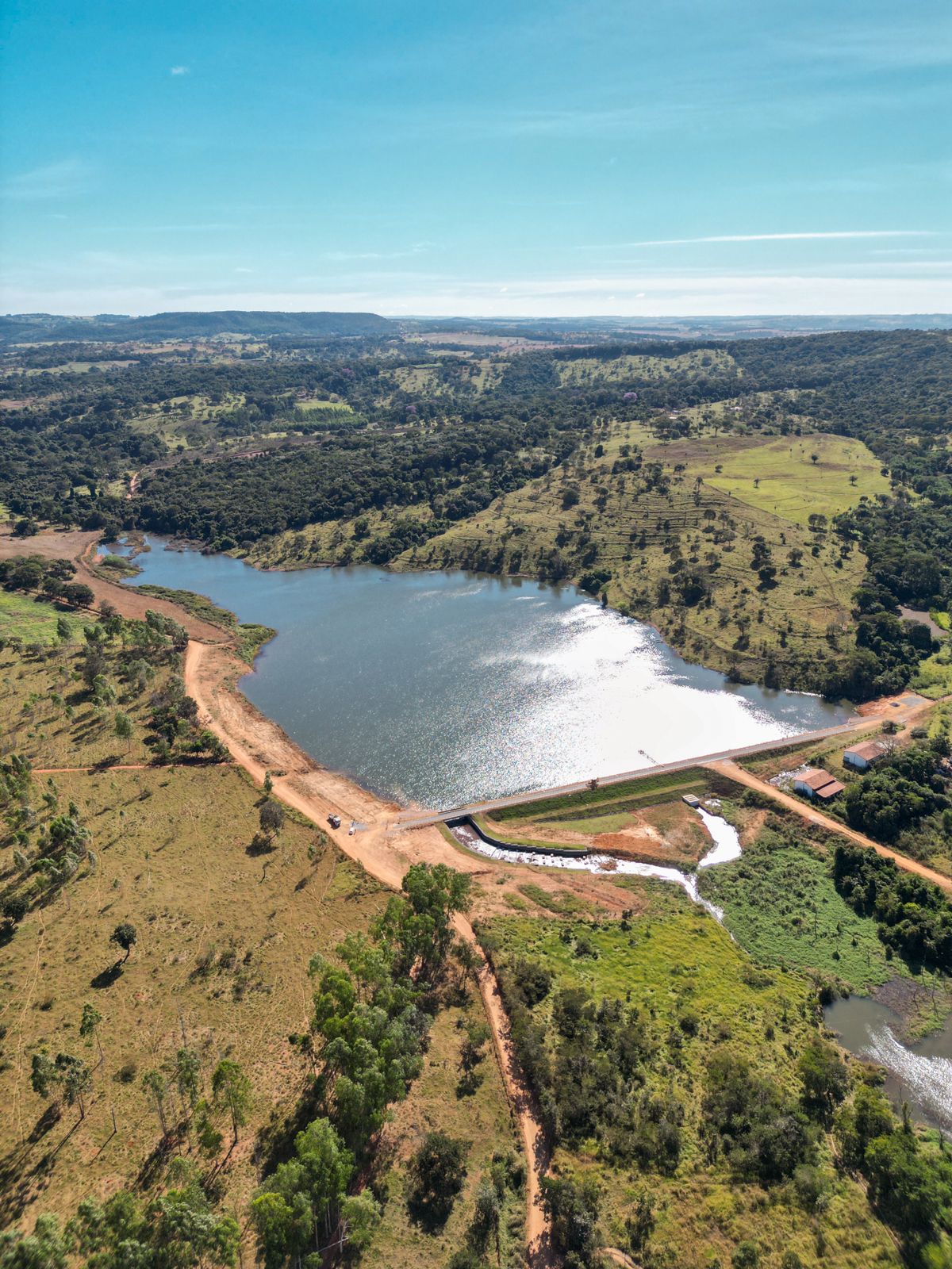 Reservatório de água em Senador Canedo | Foto: divulgação/Xande Manso