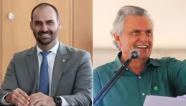 Eduardo Bolsonaro e Ronaldo Caiado
