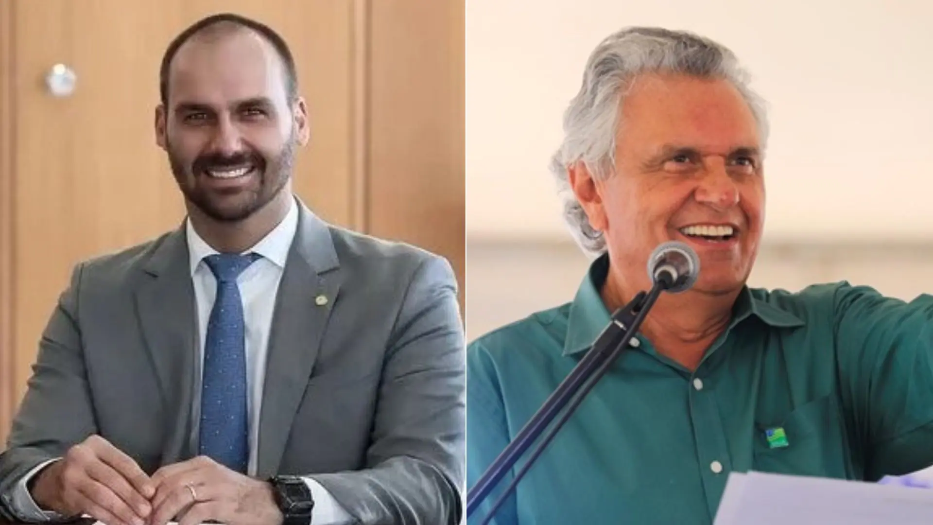 Eduardo Bolsonaro e Ronaldo Caiado