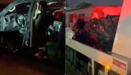 Desmonte irregular e comercialização de peças de caminhonetes | Foto: Polícia Civil