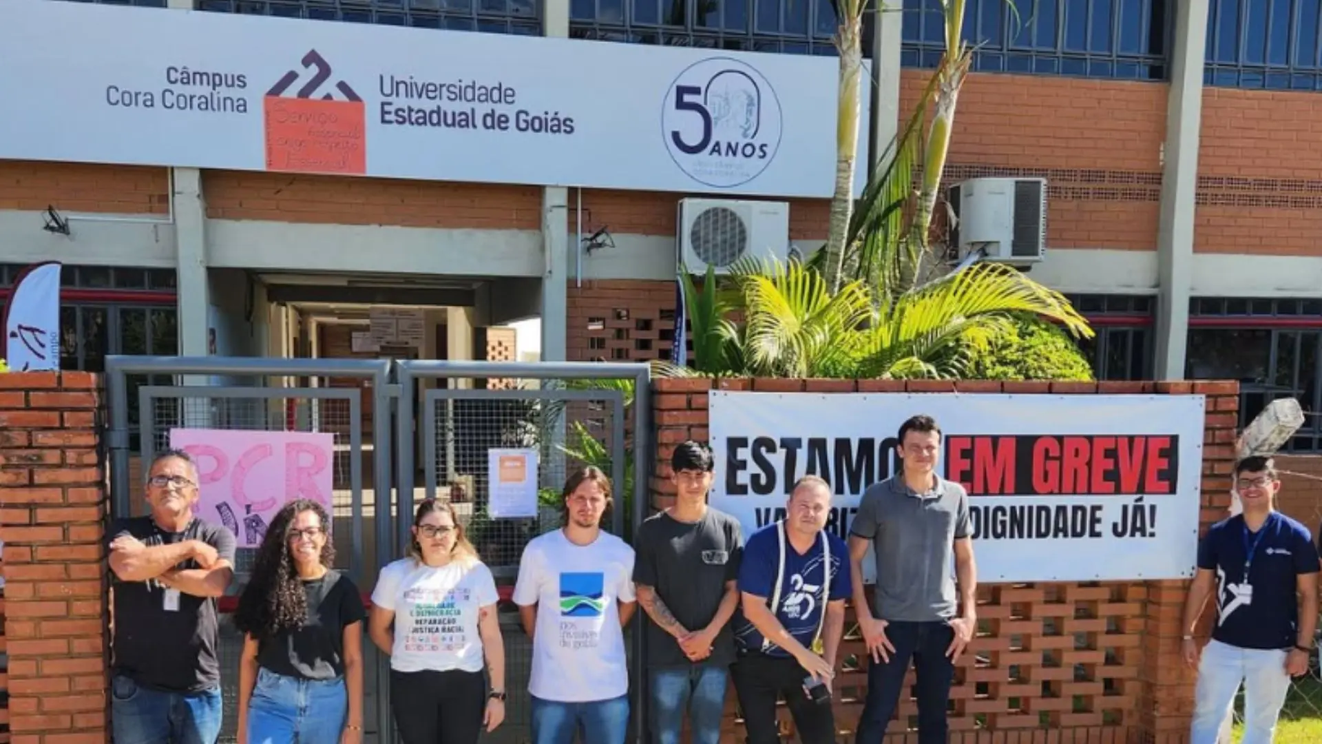 Servidores técnicos administrativos da UEG entram em greve | Foto: Sindicato dos Trabalhadores no Serviço Público do Estado de Goiás (Sindipúblico)