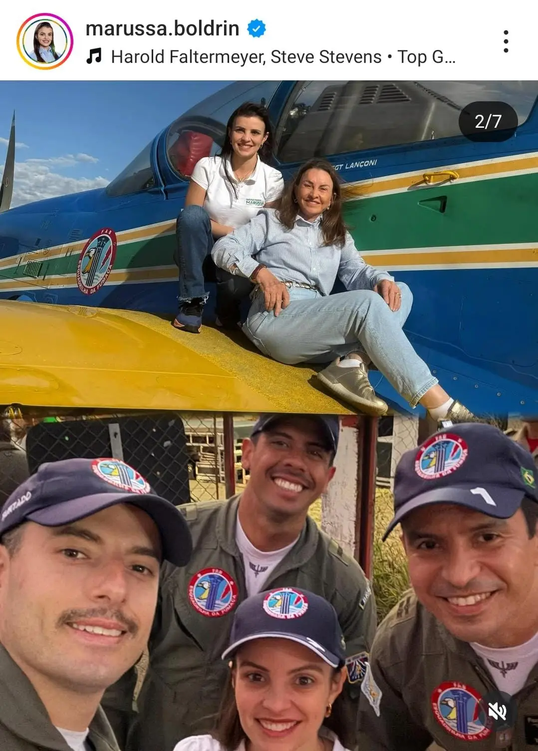 Marussa Boldrin e militares 1