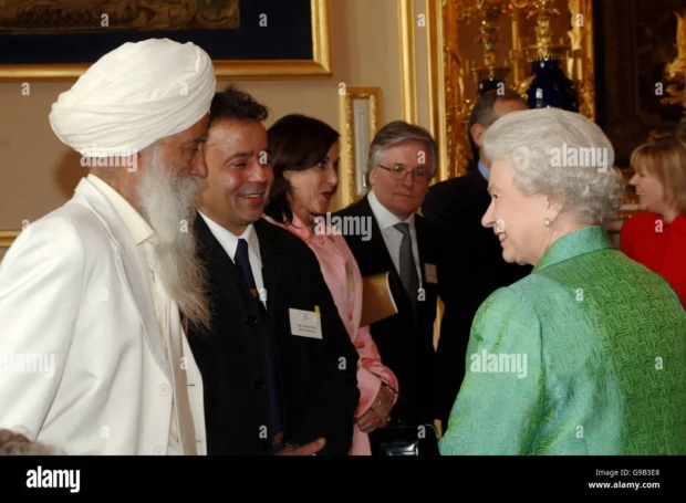 Fauja Singh e a rainha Elizabeth 1