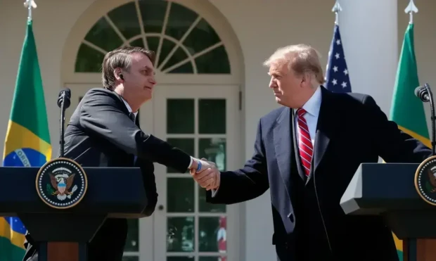 Jair Bolsonaro e Donald Trump foto Reprodução