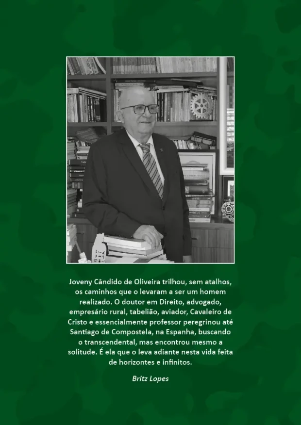 Joveny Cândido contracapa do livro