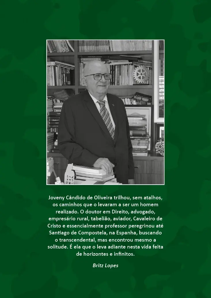 Joveny Cândido contracapa do livro