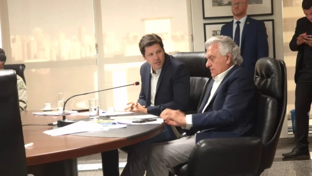 Daniel Vilela e governador Ronaldo Caiado | Foto: Raphael Bezerra/Jornal Opção