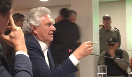 Governador Ronaldo Caiado e Daniel Vilela | Foto: Raphael Bezerra/Jornal Opção