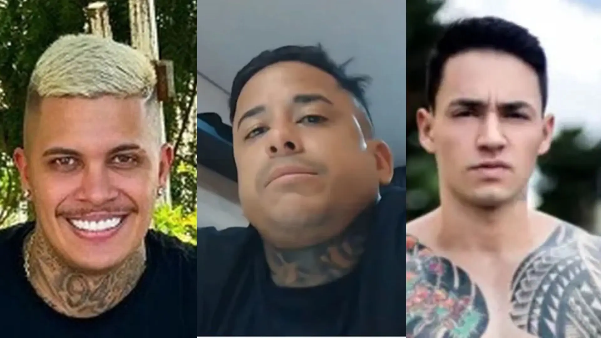 Bruno Lopez de Moura, Romário Hugo dos Santos e Thiago Chambó Andrade | Foto: Reprodução