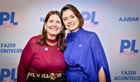 Bia Kicis e Michelle Bolsonaro Foto PL Mulher