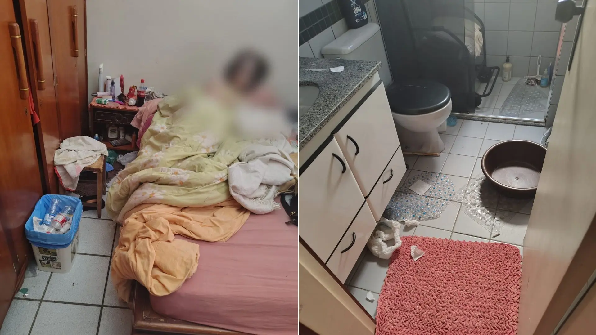 Idosa, de 69 anos, foi mantida em cárcere privado pelo próprio filho | Foto: Divulgação/PC-GO