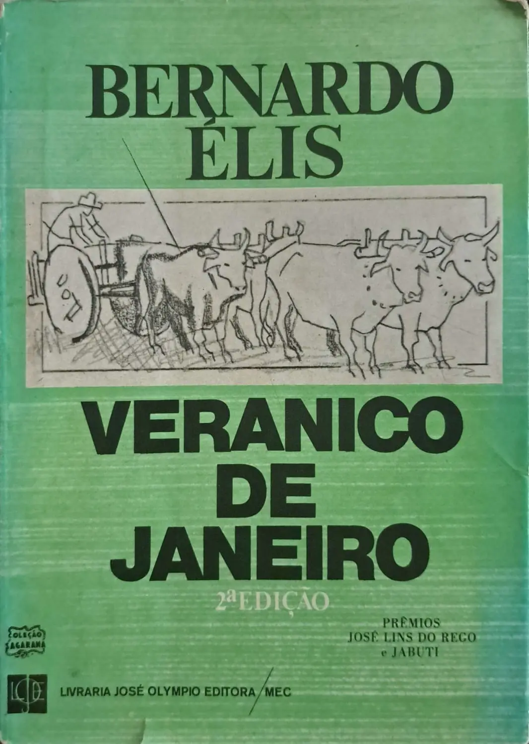 Bernardo Élis capa de Veranico de Janeiro 1 corte