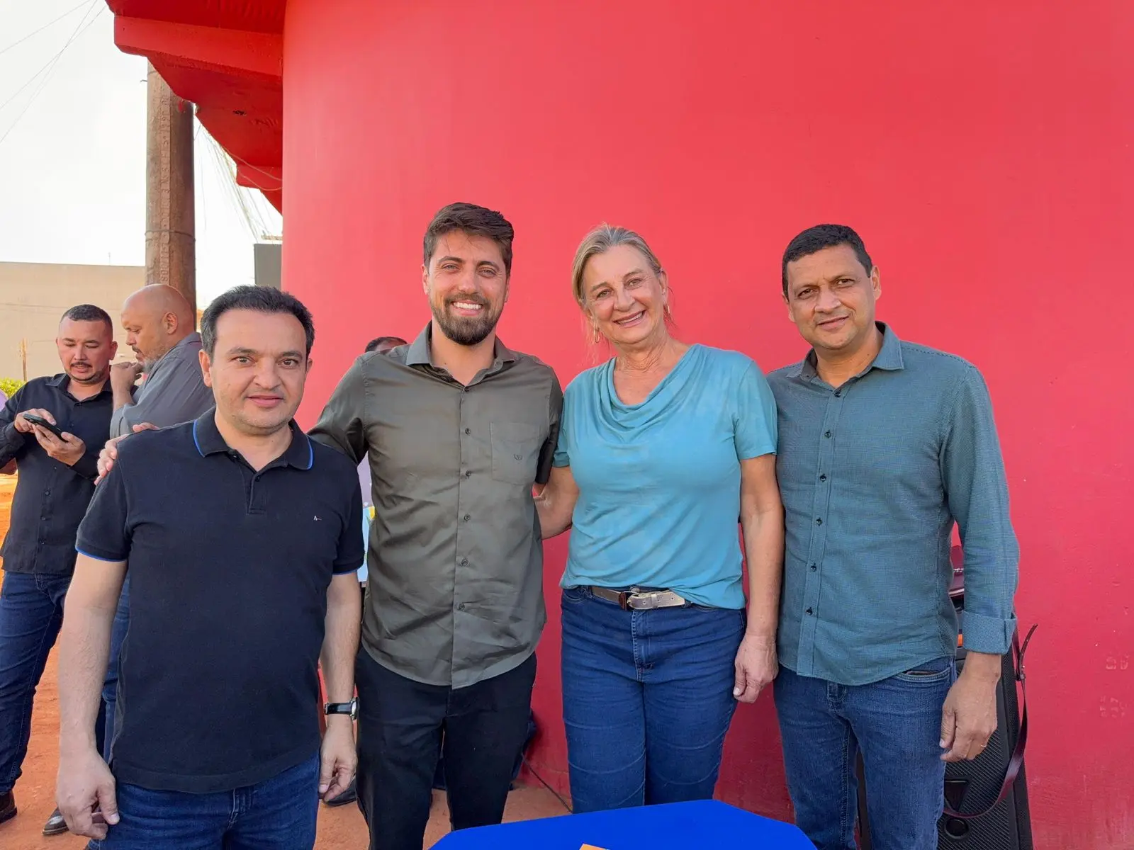 Pábio Mossoró e Marcus Vinicius e Zeli Fritsche e Waguinho Paixão Foto Divulgação
