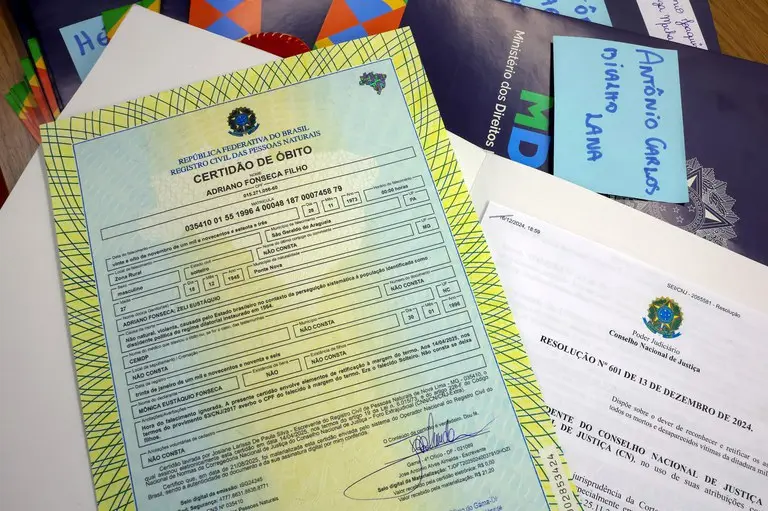 Certidão óbito ditadura