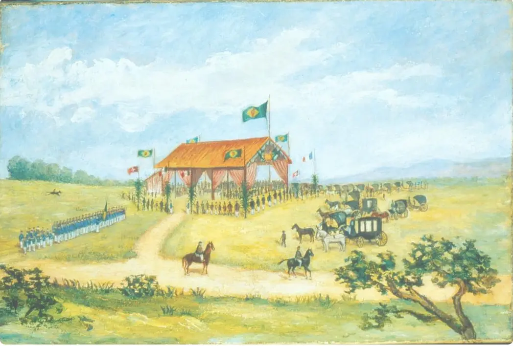Pedra fundamental do Museu Paulista óleo sobre tela 1882 Imagem José Rosael e Hélio Nobre ok2