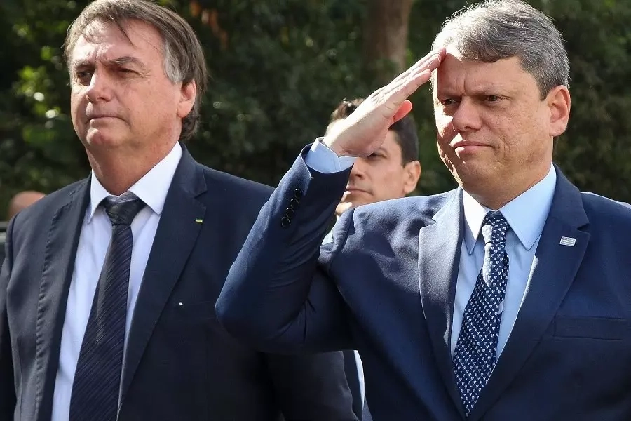 Bolsonaro e Tarcisio foto Reprodução