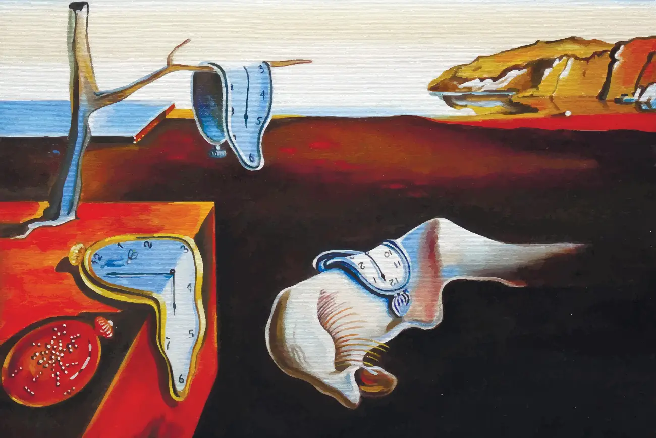 Salvador Dalí quadro a persistência da memória 1300 por 867