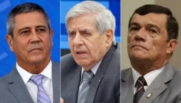 Braga Neto e Augusto Heleno e Paulo Sérgio Nogueira Fotos Reproduções