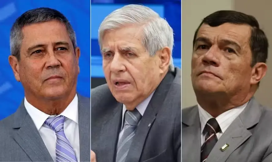Braga Neto e Augusto Heleno e Paulo Sérgio Nogueira Fotos Reproduções