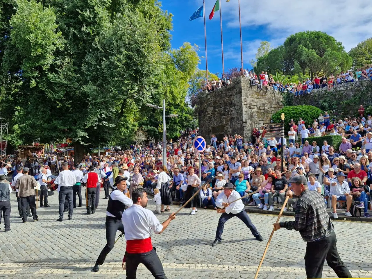 Festejos em Ponte de Lima vila de Portugal