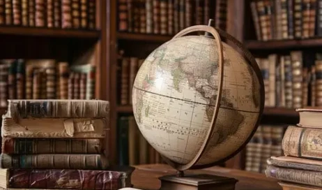 globe-and-books-stockcake