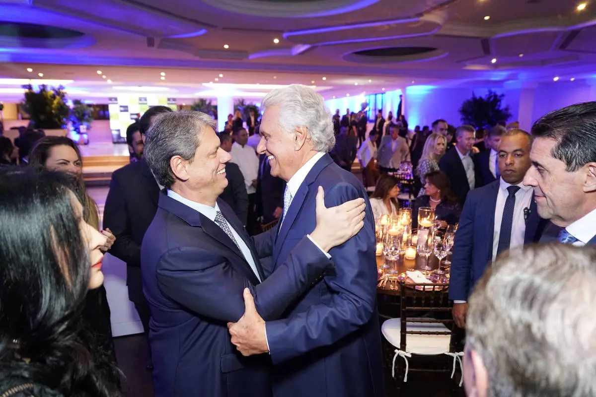 Tarcísio de Freitas e Ronaldo Caiado Foto de Celso Silva governo de São Paulo