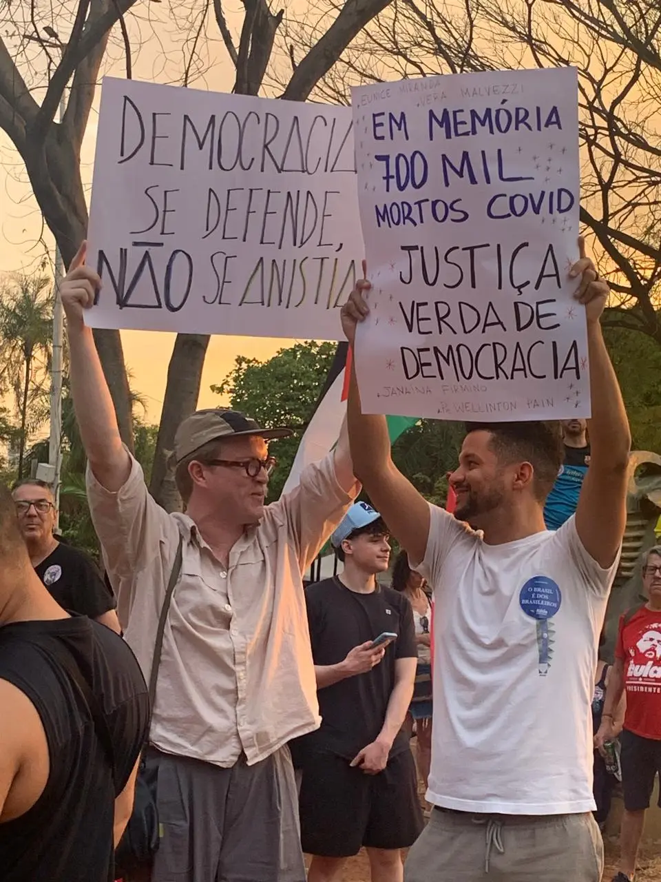 Homens protestam sobre Covid e mortes foto Euler de França Belém 2025