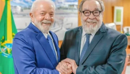 Lula da Silva e Fernando Morais foto de Ricardo Stuckert