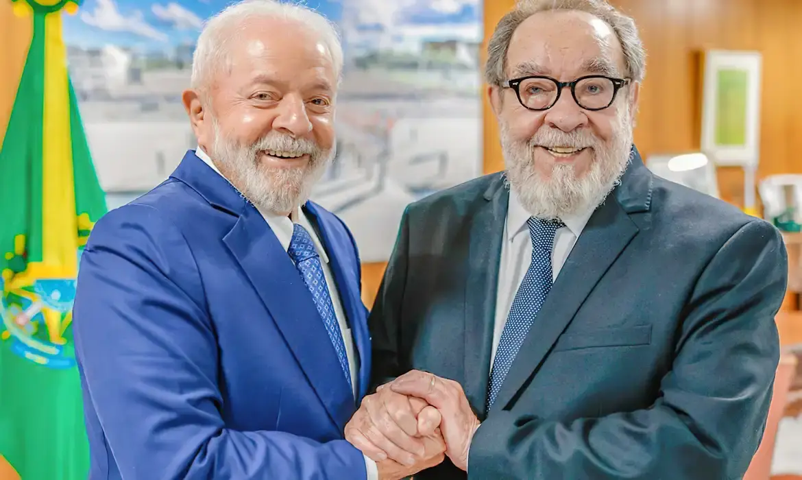 Lula da Silva e Fernando Morais foto de Ricardo Stuckert