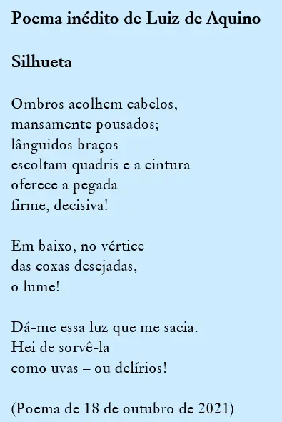 Luiz de Aquino poema inédito 1
