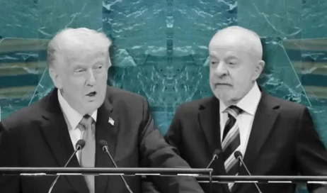 Donald Trump e Lula da Silva Fotos Reproduções